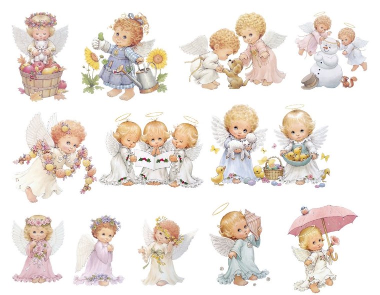 Ангелочки для скрапбукинга