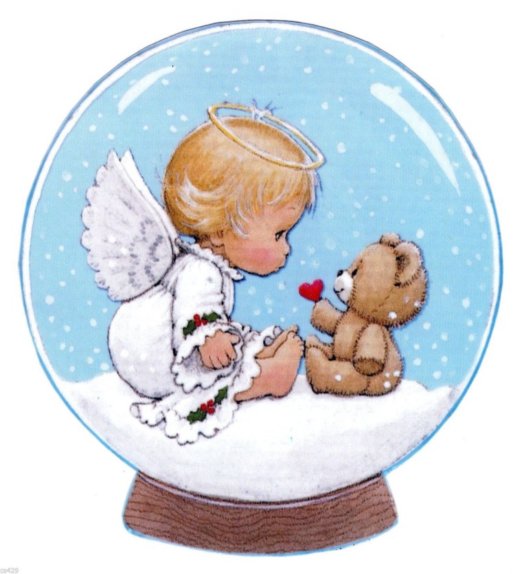 Ангелочек с мишкой