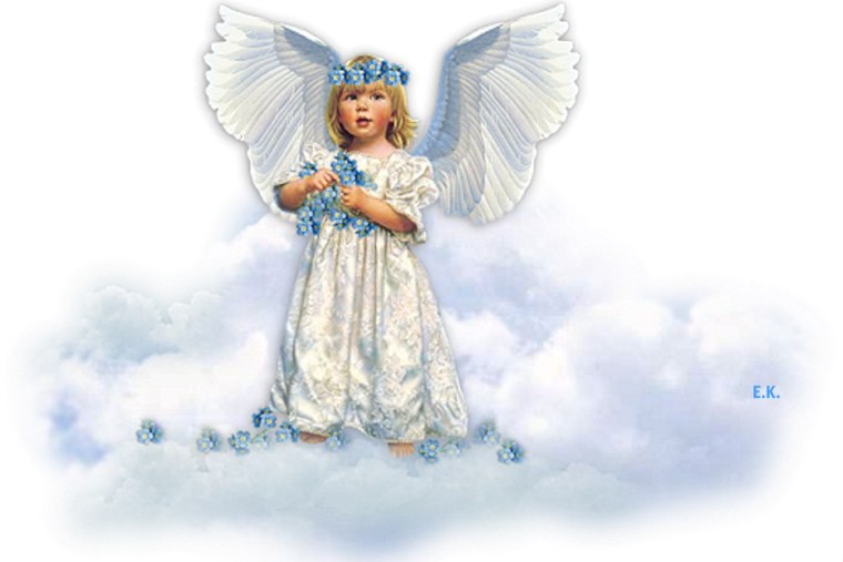 Ангелочек на прозрачном фоне для фотошопа