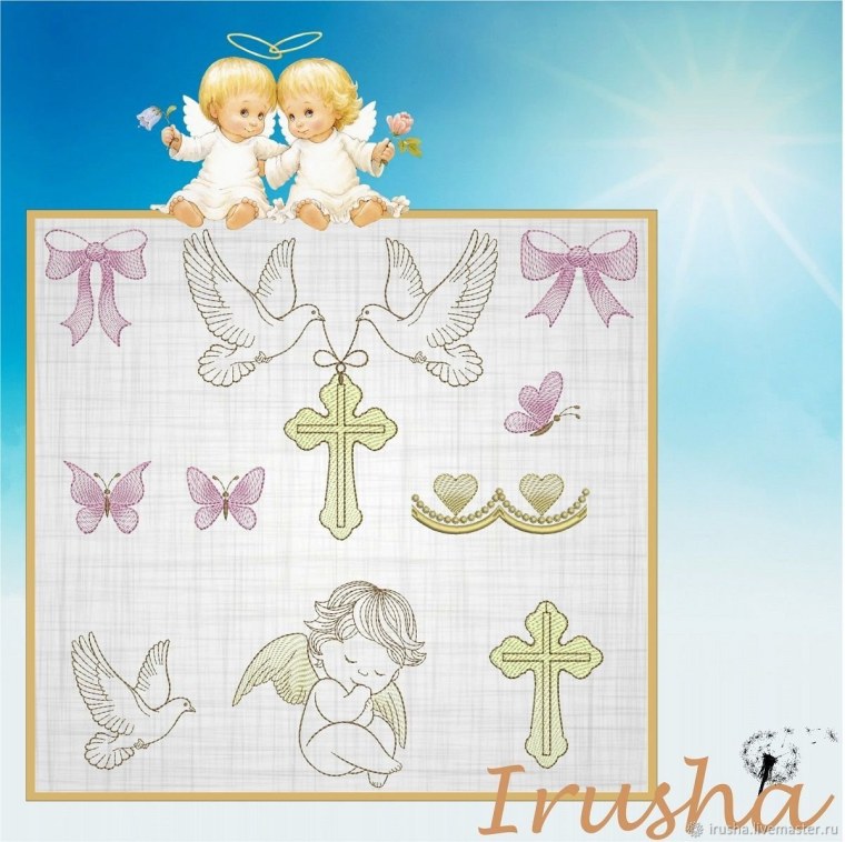 Вышивка на крещение