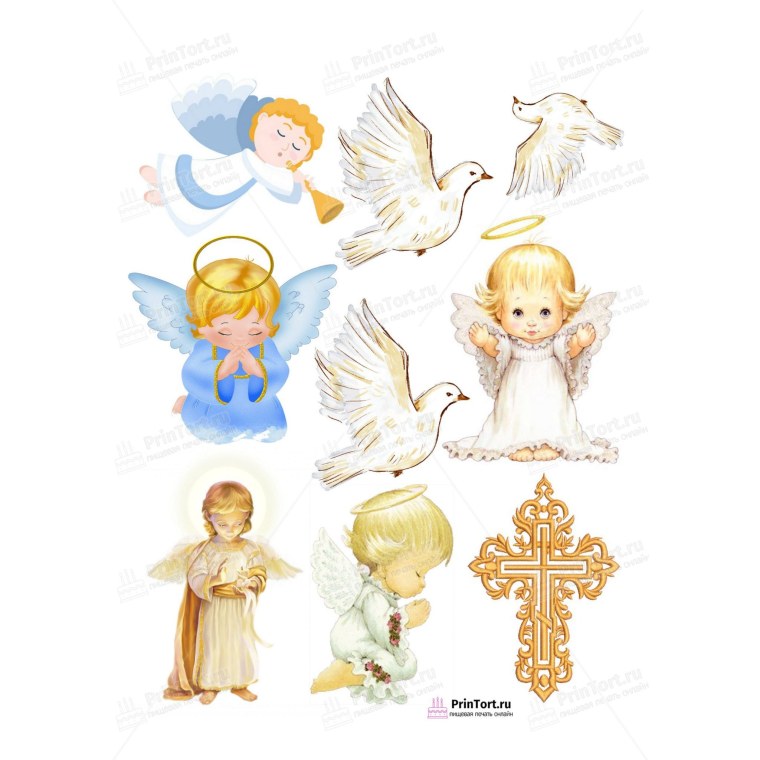 Съедобная печать для крестин