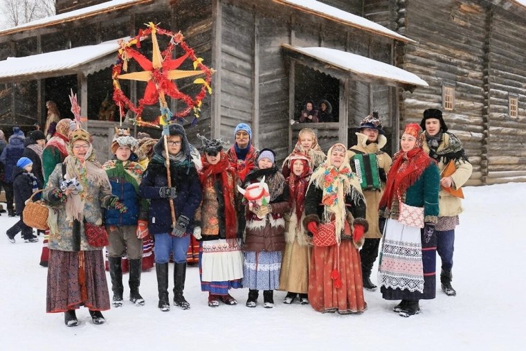 Зимние праздники в Витославлицах Великом Новгороде