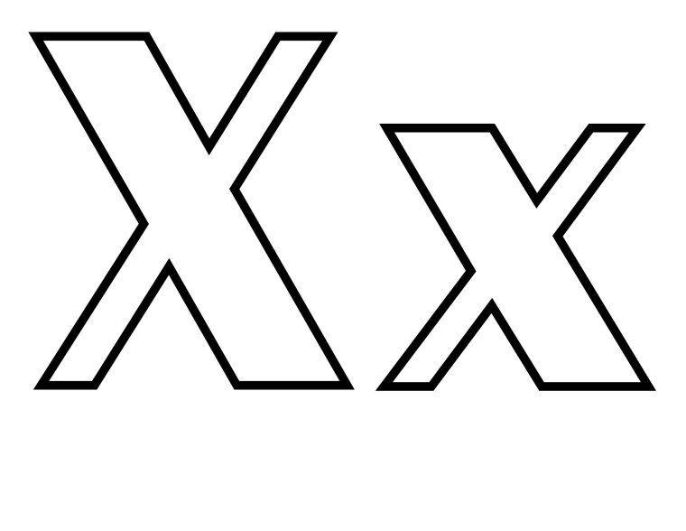 Нарисовать букву х