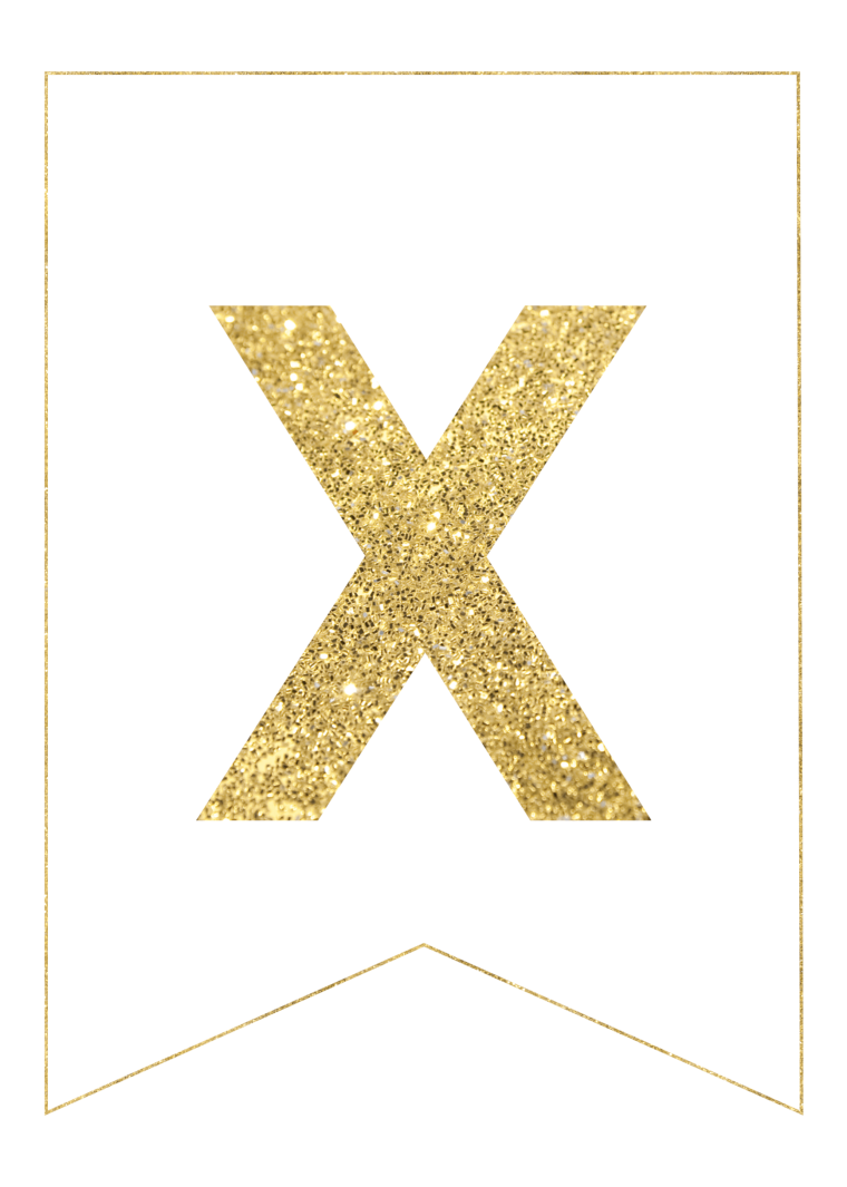 Золотая буква х