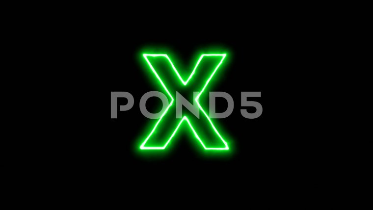 Зеленые буквы на черном фоне