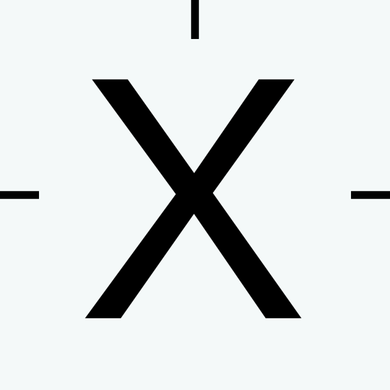 Стилизованная буква x