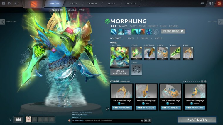 Morphling Dota 2 сет