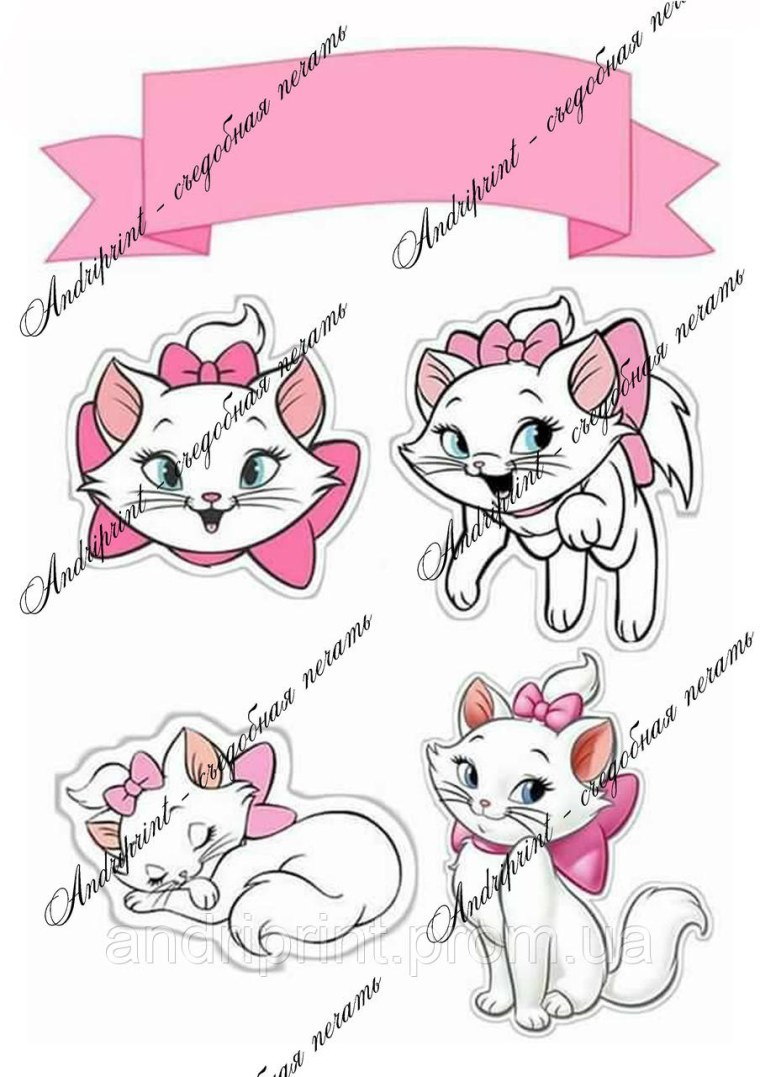 Котята для печати на сахарной бумаге