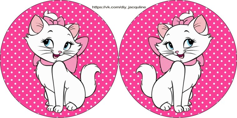 Цифры в стиле кошечки Мари