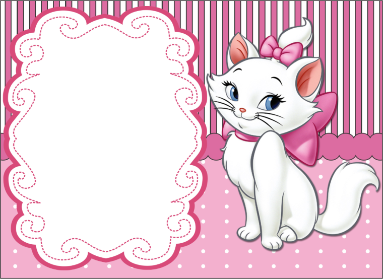 Приглашение кошечка