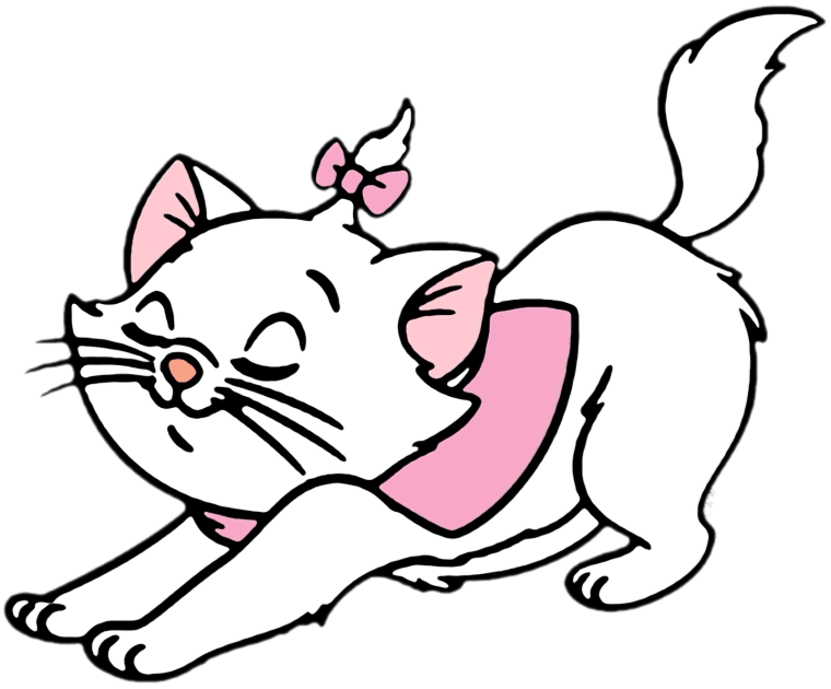 Кошечка Мари спит