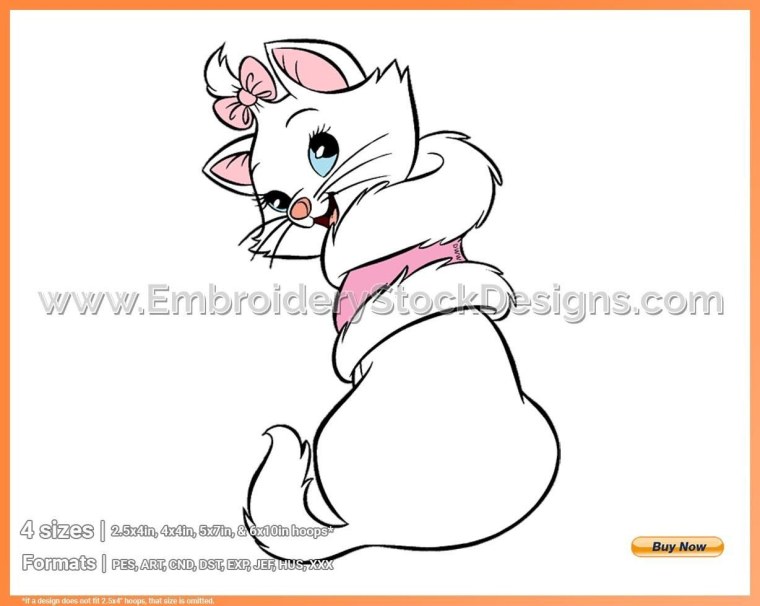 Кошечка Мари на прозрачном фоне