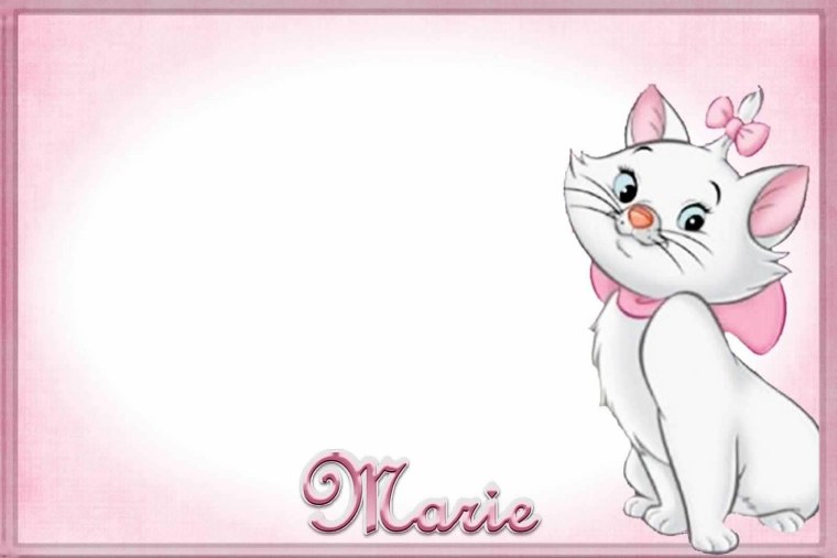 Приглашение на др кошечка Мари