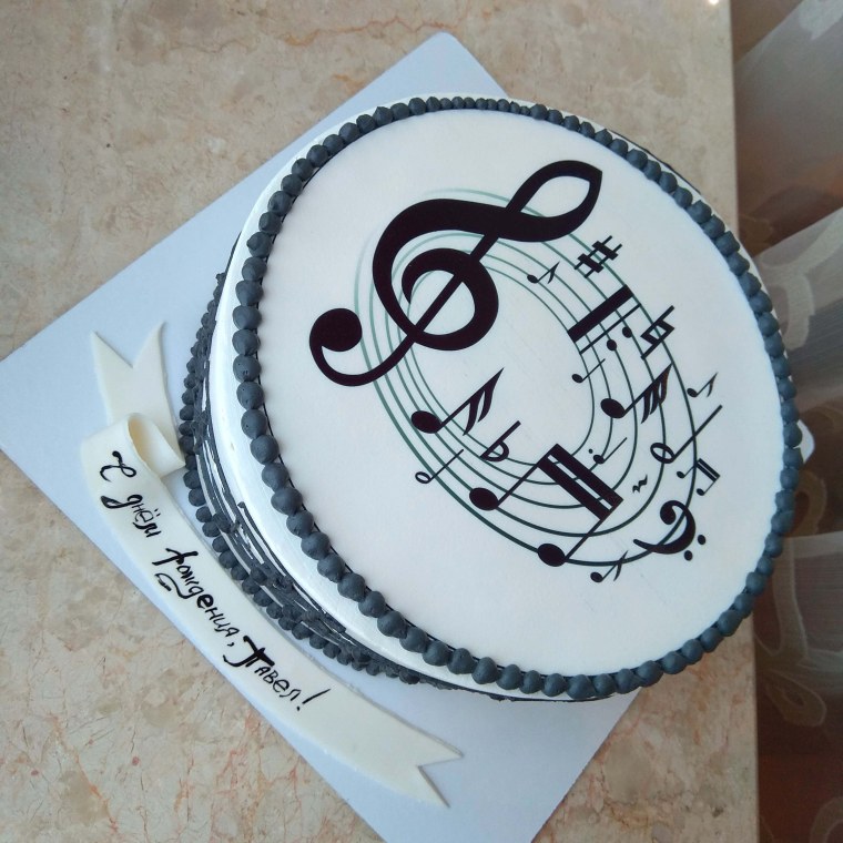 Украшение торта для музыканта