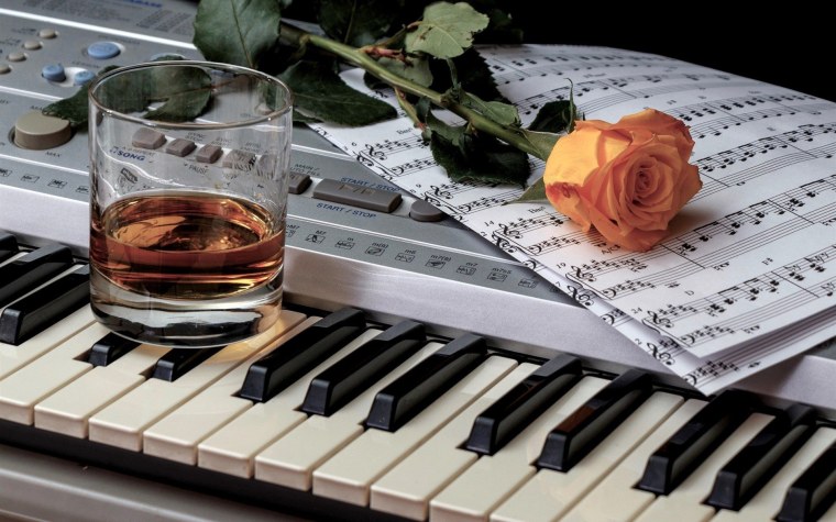 Цветы на синтезаторе