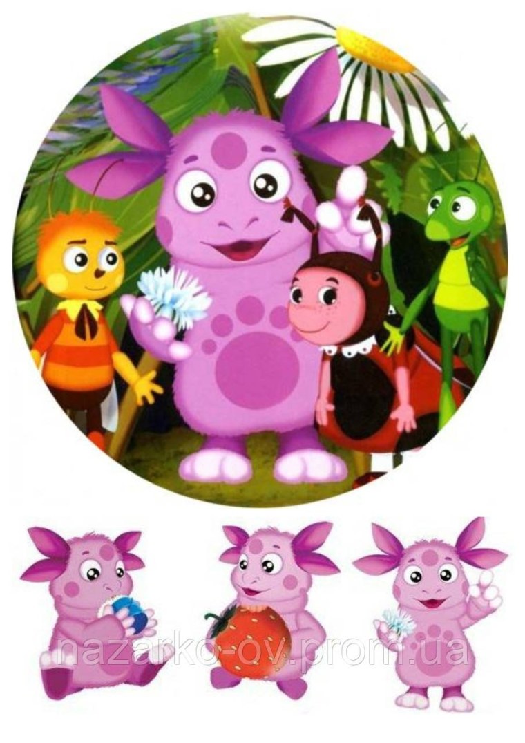 Лунтик печать на торт