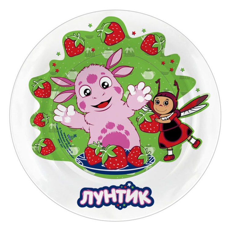 Детская тарелка с Лунтиком