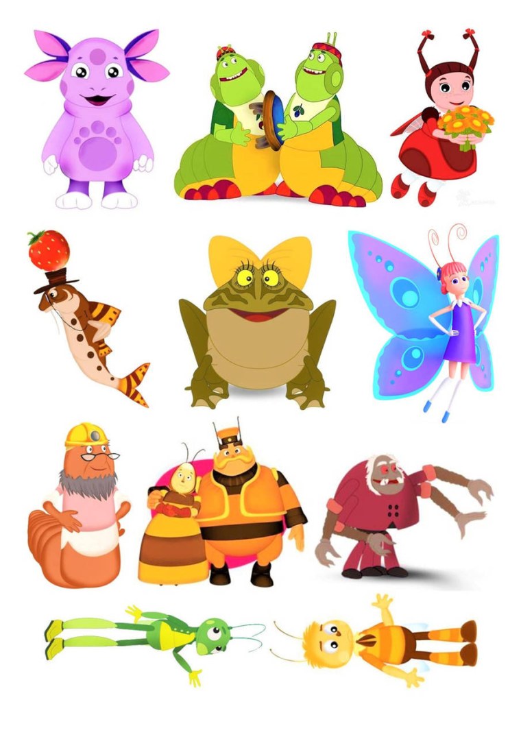 Лунтик персонажи картинки