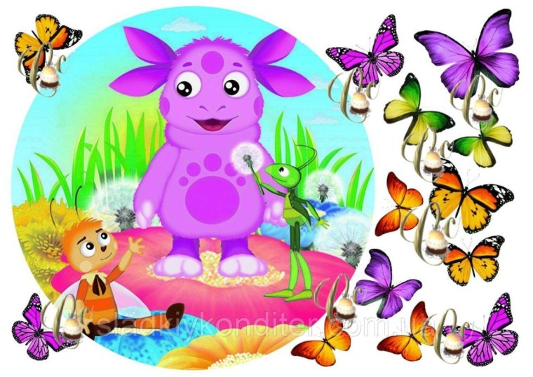 Лунтик картинки на белом фоне