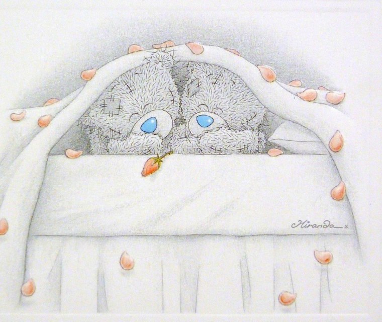 Мишка Тедди под одеялом