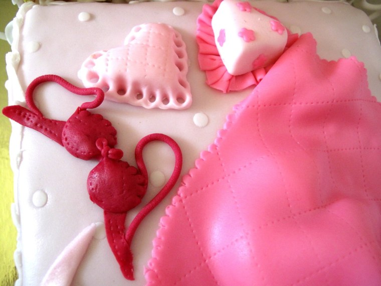 Тортик на ситцевую свадьбу