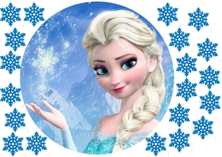 Эльза сахарная печать