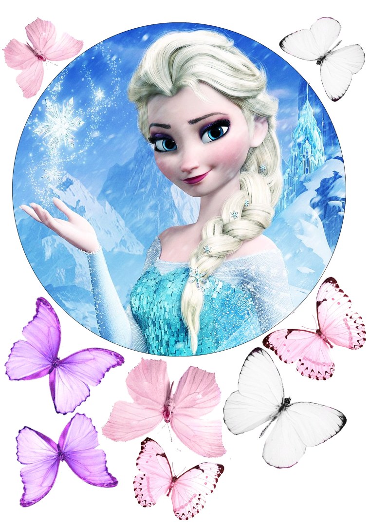 Вафельная картинка Эльза