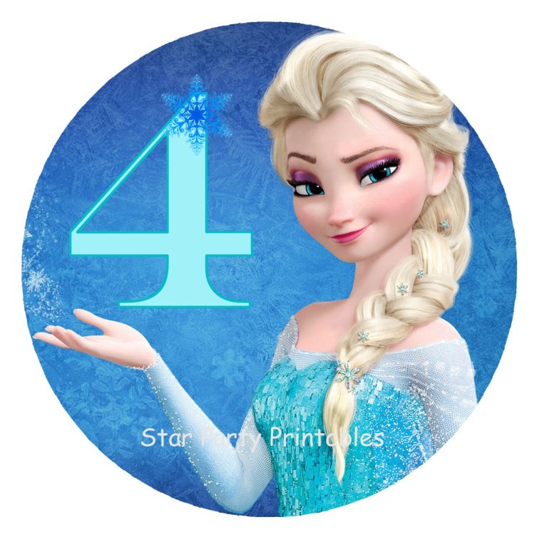 Эльза сахарная печать