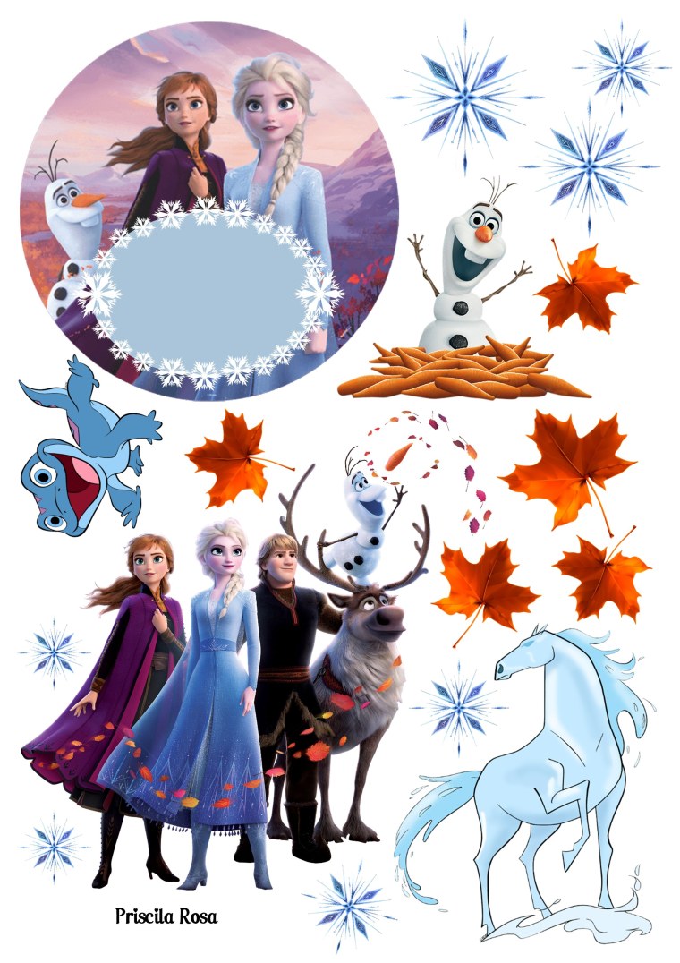 Вафельная картинка на торт Холодное сердце