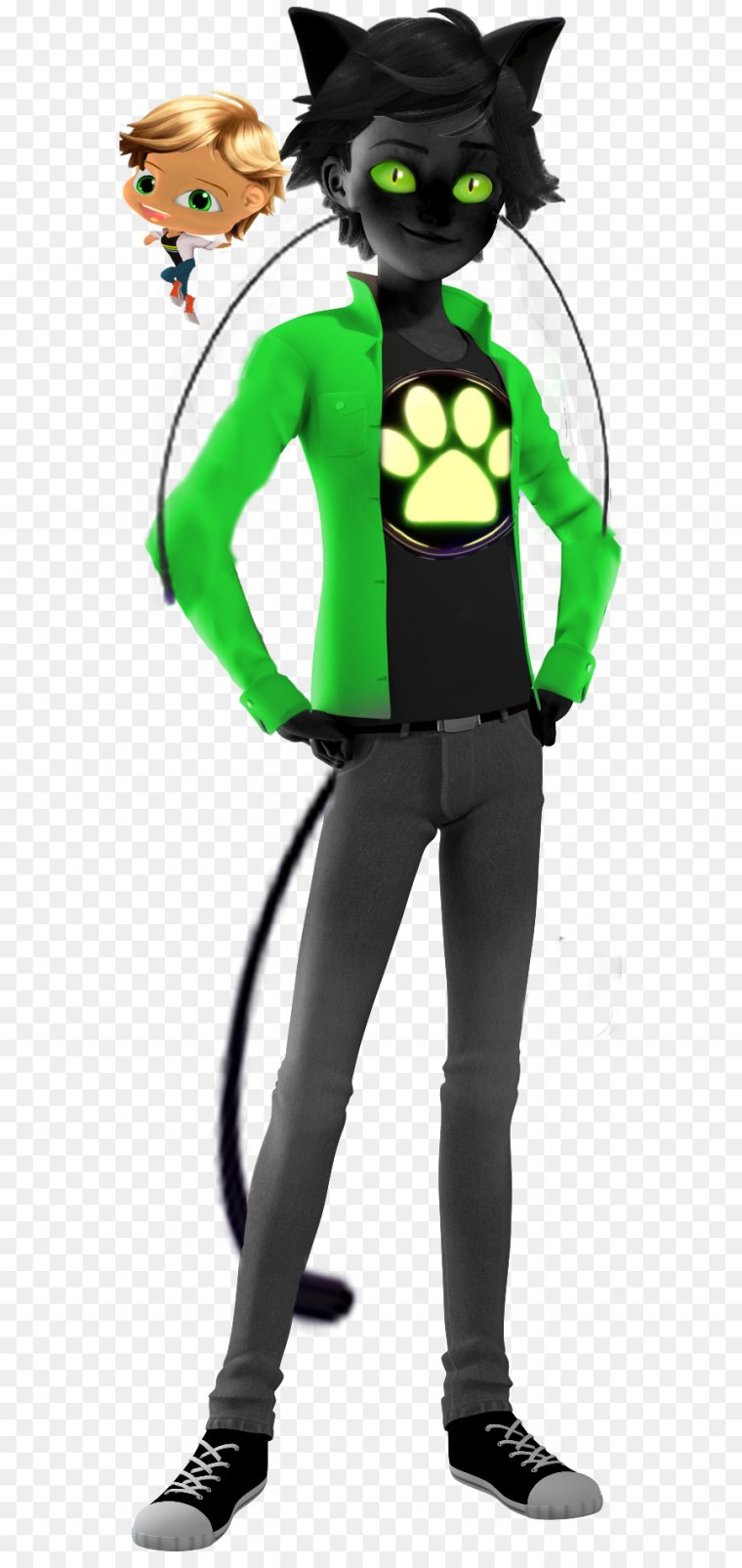 Леди баг и супер кот Эдриан в полный рост