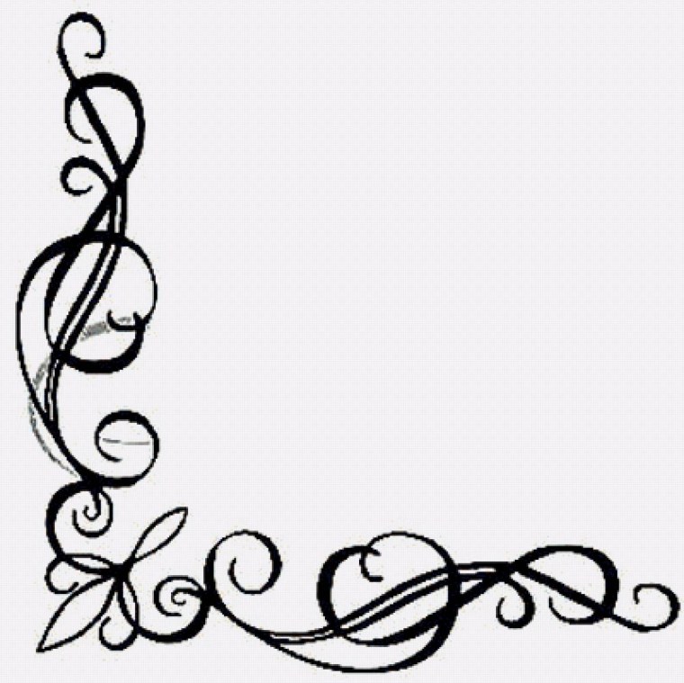 Завитушки угловые