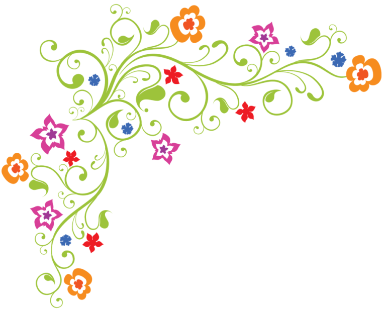 Угловой цветочный орнамент