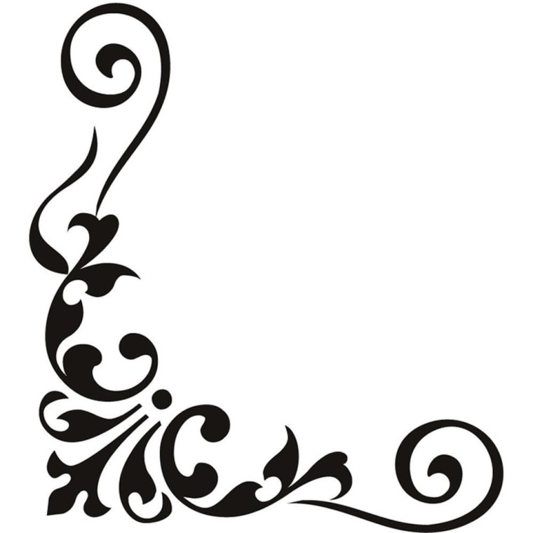 Красивые угловые вензеля