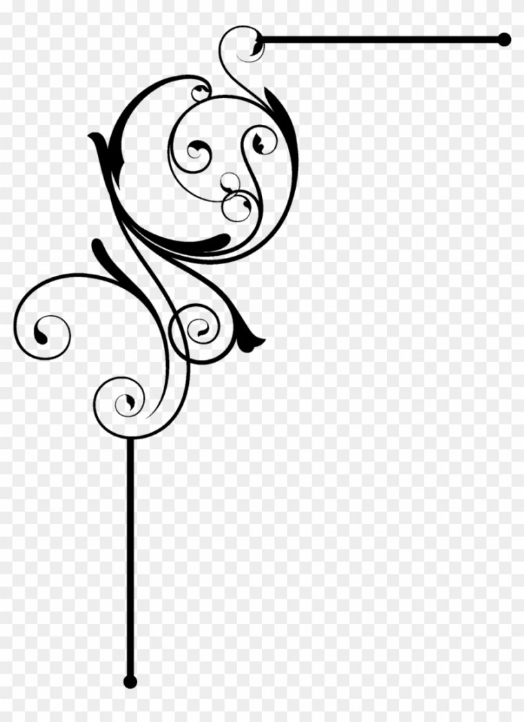 Угловая рамка на прозрачном фоне