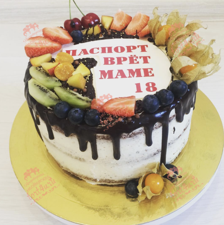Торт маме на день рождения паспорт врет