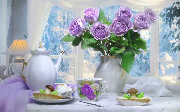 Натюрморт с добрым утром