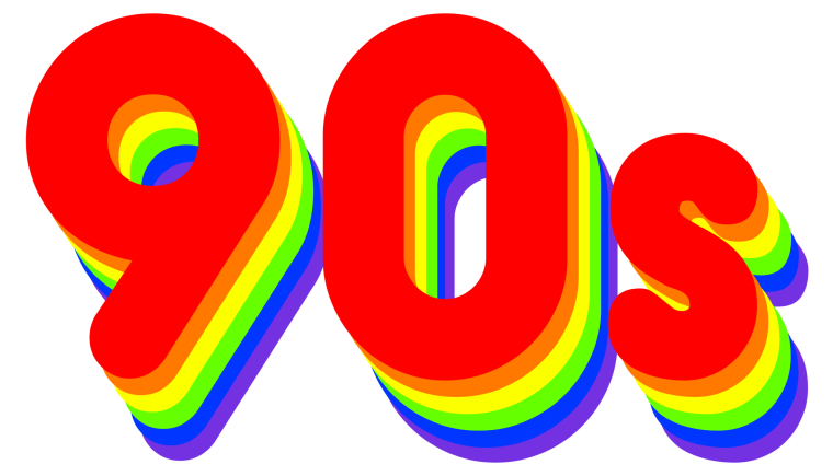 Девяностые надпись