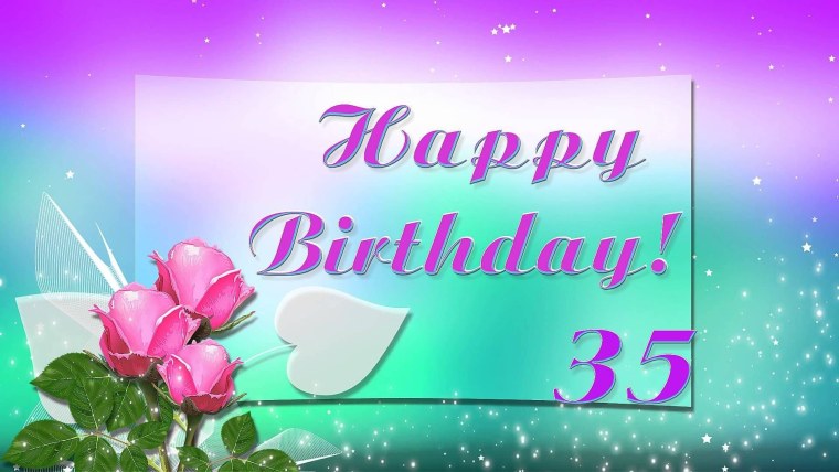 С днём рождения 35 лет девушке