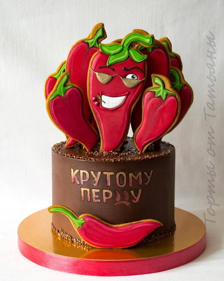 Торт крутому перцу с пряниками