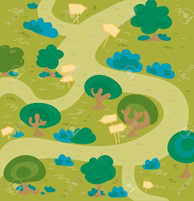 Игровое поле с тропинками