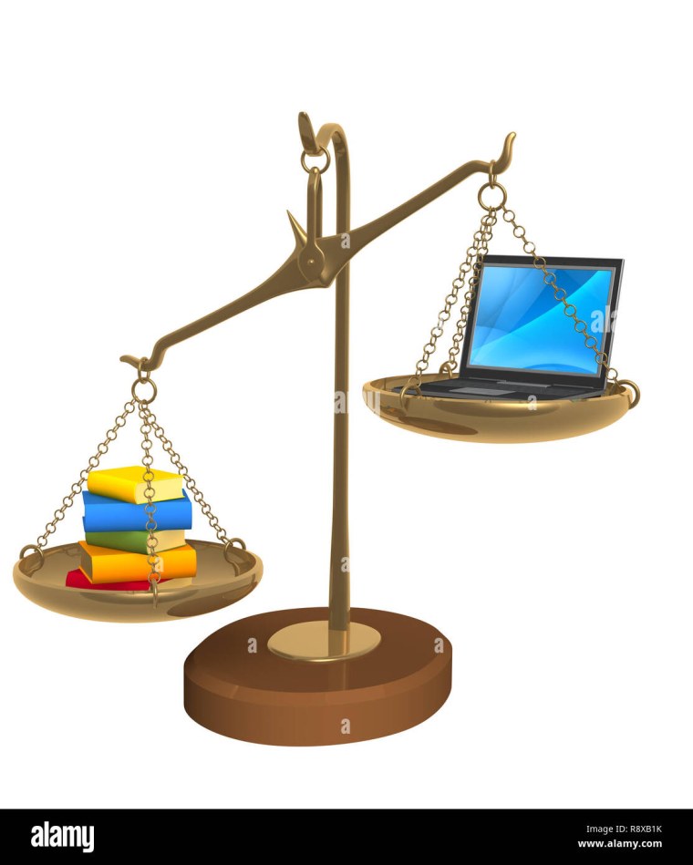 Весы с книгами