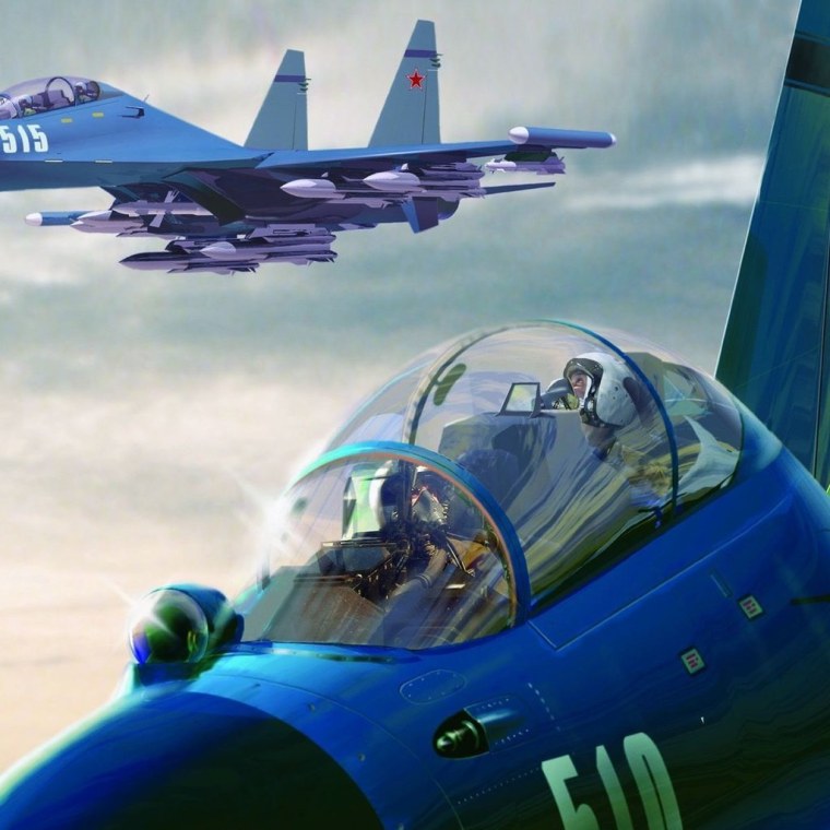 Истребители Су 35 и миг