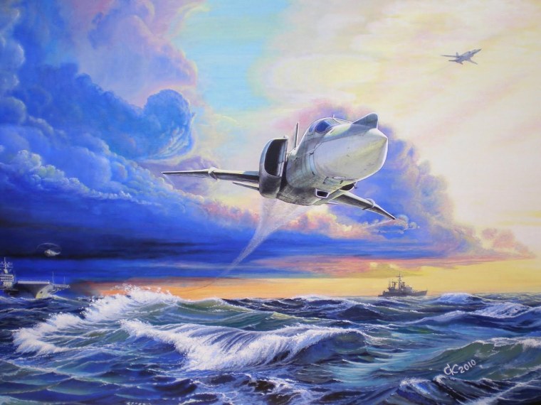 Авиация в живописи художников