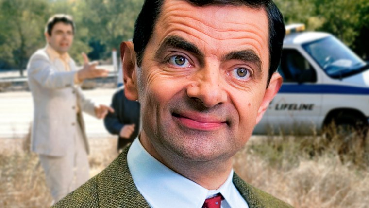 Мем с мистером Бином в машине