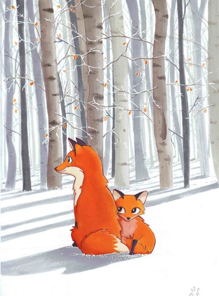 Лиса иллюстрация