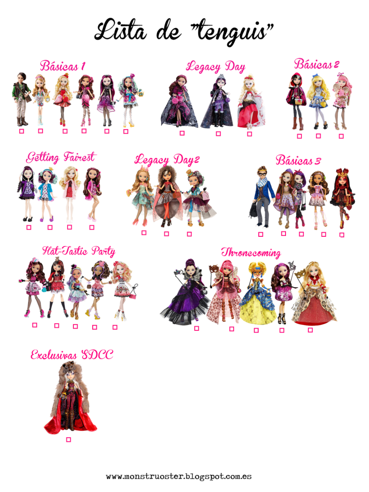 Эвер Афтер Хай куклы имена