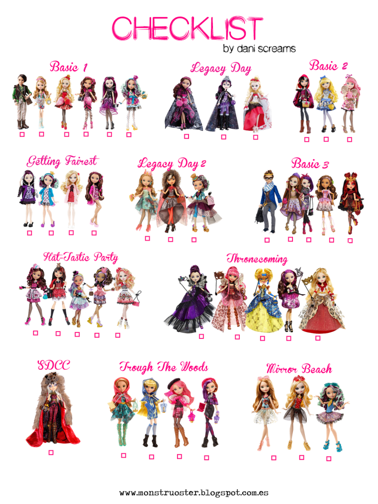 Эвер Афтер Хай куклы имена