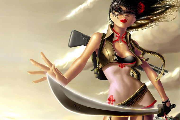 Обои Рисованные девушки