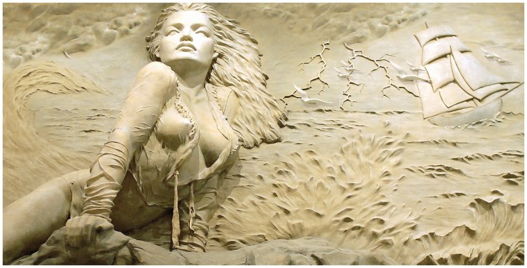 Барельеф на стену в интерьере