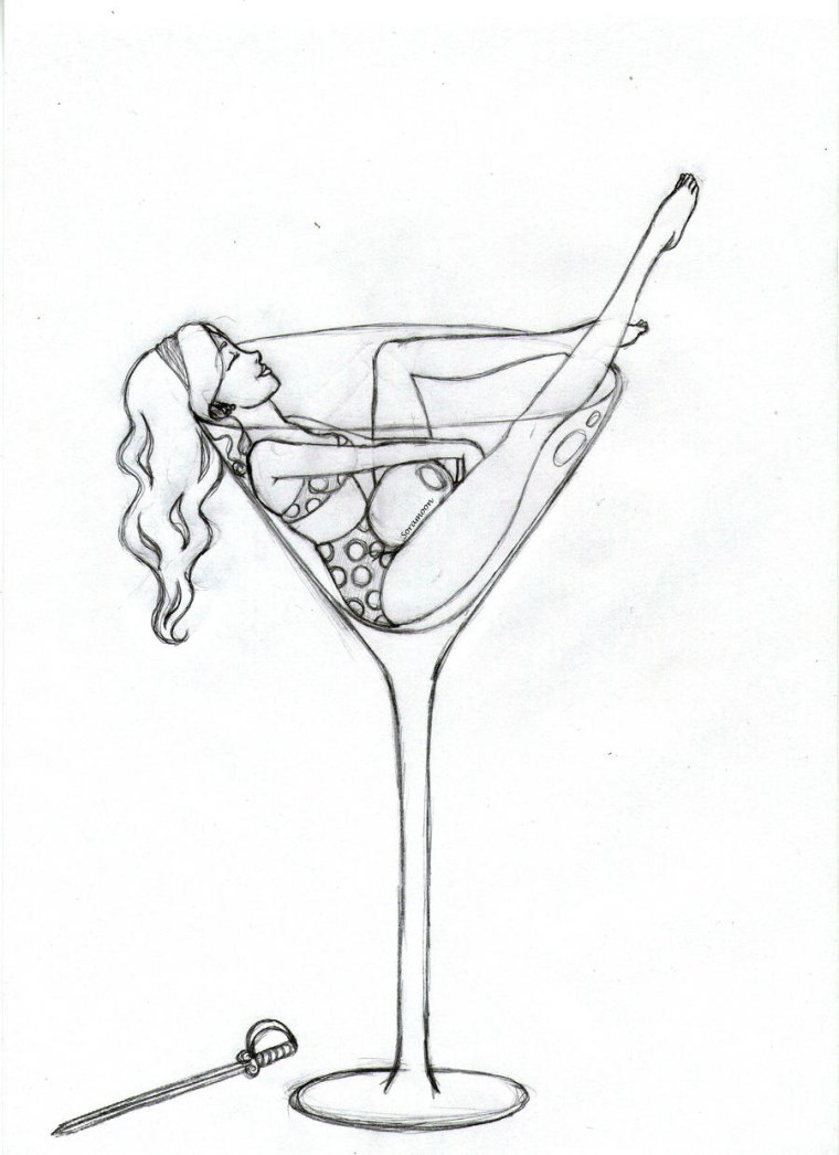 Девушка с бокалом